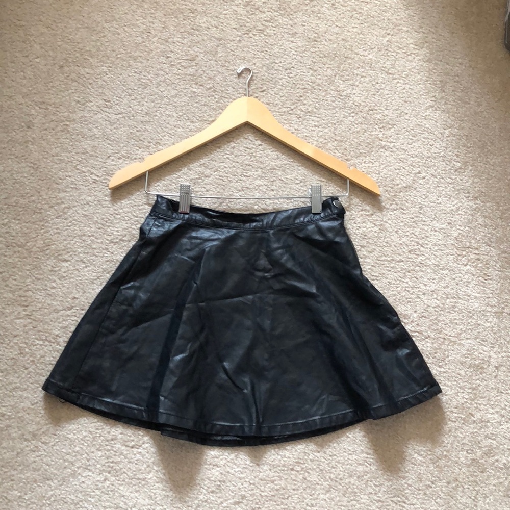 Forever 21 Leather skater skirt
